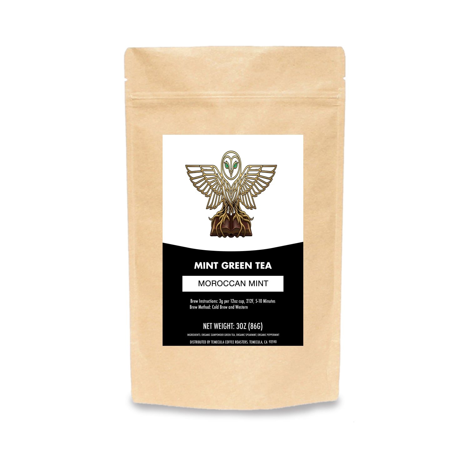 The Respiratory Anchor loose leaf organic Moroccan mint tea bag by Gr33njava.